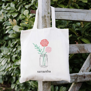 Aangepast Tas Botanische Mason Jar