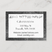 Aangepast Tattoo artistiek Visitekaartje (Achterkant)