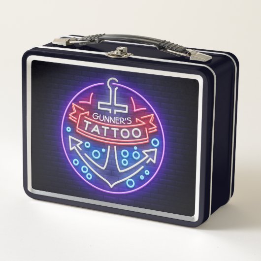 Aangepast Tattoo kopen Nautical Neon Sign Style (Voorkant)