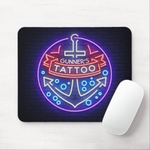 Aangepast Tattoo kopen Nautical Neon Sign Style Muismat