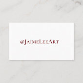 Aangepast Tattoo Visitekaartje (Achterkant)