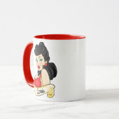 Aangepast Tattoo voor het uitvinken van Retro Mok (Voorkant links)