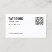 Aangepast Tattoo Winkel Visitekaartje (Achterkant)