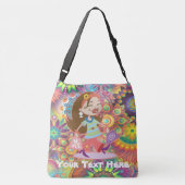 Aangepast te kopen op kleurrijke paddenstoel crossbody tas (Achterkant)