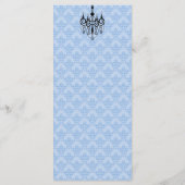 Aangepast Tea Party-programma Programmakaart (Achterkant)