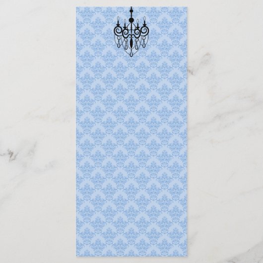 Aangepast Tea Party-programma V2 Programmakaart (Achterkant)