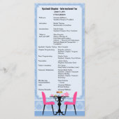 Aangepast Tea Party-programma V2 Programmakaart (Voorkant)