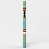 Aangepast Teal Blauwe Salie Groen Bruine Ivoren St Case-Mate iPhone Case (Achterkant/rechts)