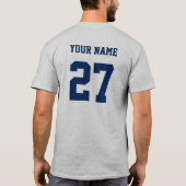 Aangepast team Baseball T-Shirt (Achterkant)