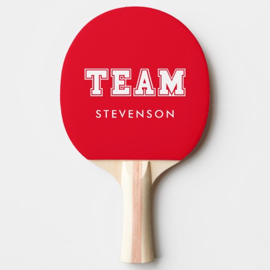 Aangepast team tafeltennisbatje (Voorkant)