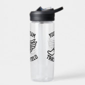 Aangepast team volgen en voor land overschrijden i waterfles (Links)