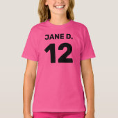 Aangepast team voor sjabloon (voor- en achterontwe t-shirt (Voorkant)