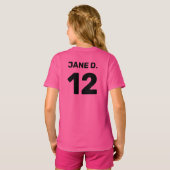 Aangepast team voor sjabloon (voor- en achterontwe t-shirt (Achterkant volledig)