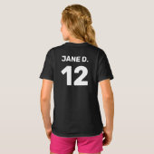 Aangepast team voor sjabloon (voor- en achterontwe t-shirt (Achterkant volledig)