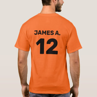 Aangepast team voor sjabloon (voor- en achterontwe t-shirt