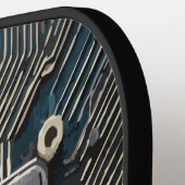 Aangepast technisch circuitprint CPU-moederbord on Pickleball Paddle (Links Detail)