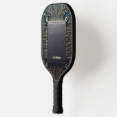 Aangepast technisch circuitprint CPU-moederbord on Pickleball Paddle (Links)