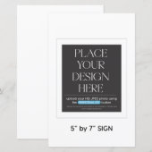 Aangepast teken - 5.5x8.5 in geschikt voor 5x7in l (Voorkant / Achterkant)