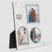 Aangepast teken met drie foto's Moderne huismuur Fotoplaat (Zijkant)