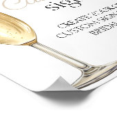 Aangepast Teken parels prosecco vrijgezellenfeest  Poster (Hoek)