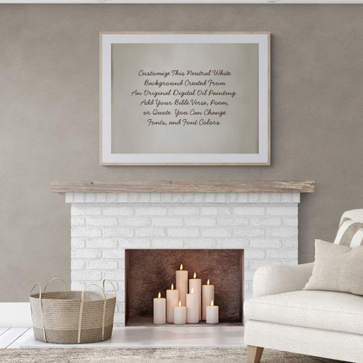 Aangepast teken Upload uw eigen woorden Neutraal W Poster