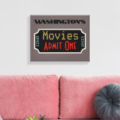 Aangepast Teken van de Cinematografische Kunst van Canvas Afdruk (Insitu (Woonkamer))