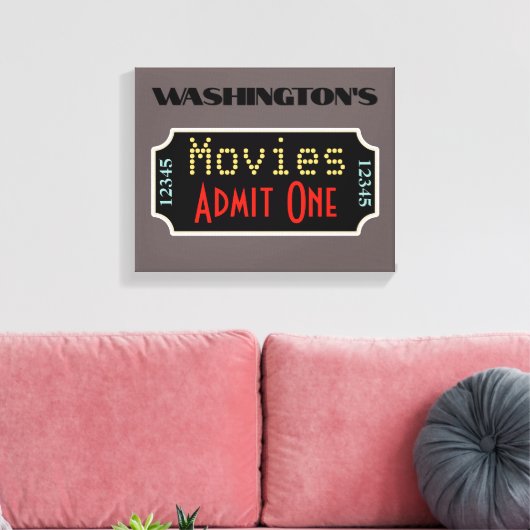 Aangepast Teken van de Cinematografische Kunst van Canvas Afdruk (Insitu (Woonkamer))