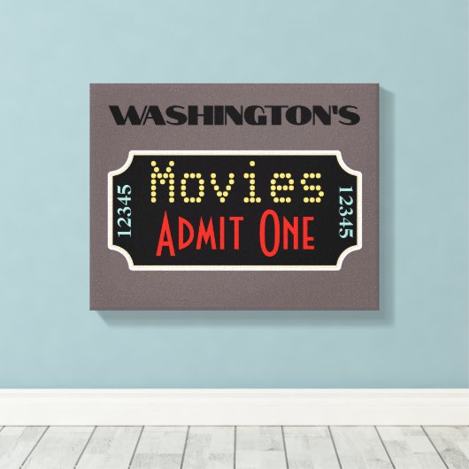 Aangepast Teken van de Cinematografische Kunst van Canvas Afdruk (Insitu (Houten vloer))