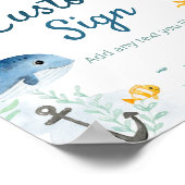 Aangepast teken voor onder-het-zee Partij Poster (Hoek)