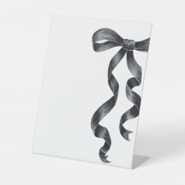 Aangepast teken voor zwarte boog reclamebord met voetstuk