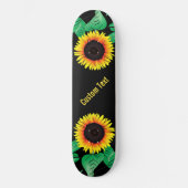 Aangepast tekenskateboard met zonnebloemen persoonlijk skateboard (Voorkant)