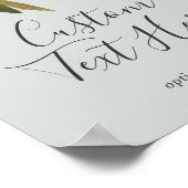 Aangepast tekenteken voor afgetekende tekst poster (Hoek)