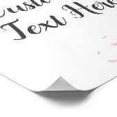 Aangepast tekenteken voor Cherry Blossom Party Poster (Hoek)