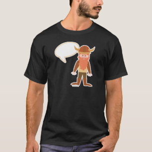 Aangepast tekentekenfilmontwerp Viking Cute T-shirt