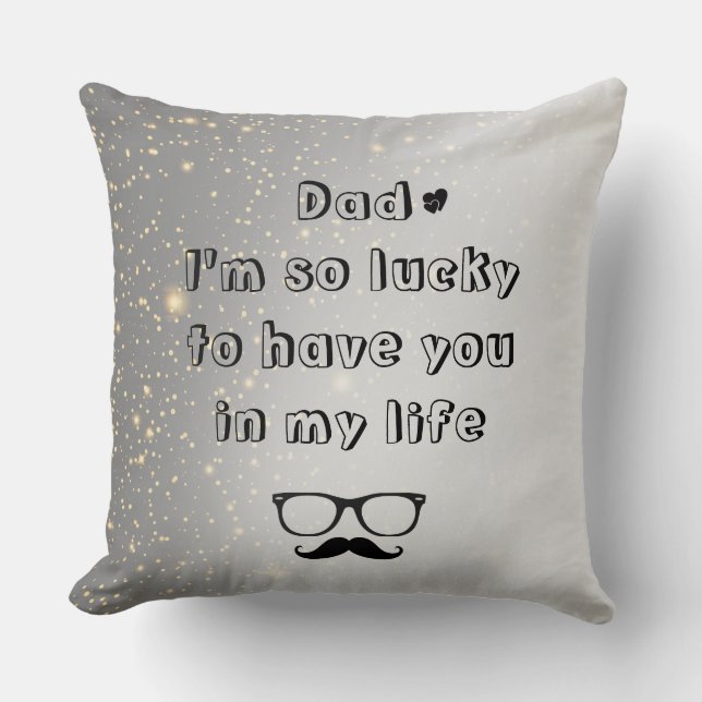 Aangepast tekst Vaderdag-Sierkussen Kussen (Voorkant)