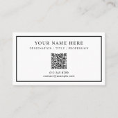 Aangepast tekst Visitekaartje met een formeel tint (Voorkant)