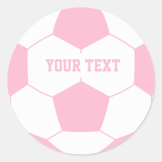 Aangepast tekst Voetbal Ronde Sticker (Voorkant)