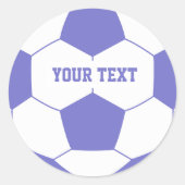 Aangepast tekst Voetbal Ronde Sticker (Voorkant)