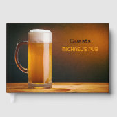 Aangepast tekstbalglas / Pub Gastenboek (Voorkant)