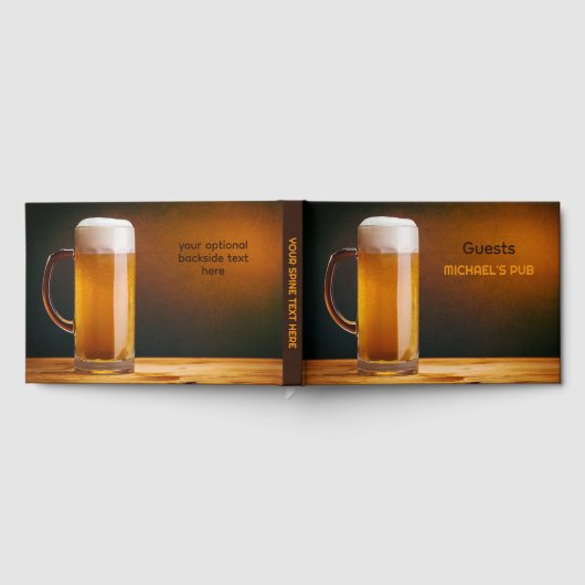 Aangepast tekstbalglas / Pub Gastenboek (Volledig)
