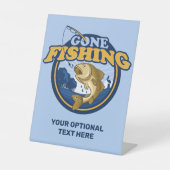 Aangepast tekstbereik Gevist Reclamebord Met Voetstuk (Voorkant)