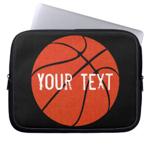 Aangepast tekstbeschermhoes voor Basketball Neopre Laptop Sleeve