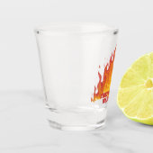 Aangepast tekstbrandweerglas shot glas (Links)