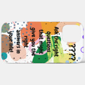Aangepast tekstcitaat of favoriete idioom abstract Case-Mate iPhone case (Achterkant (horizontaal))
