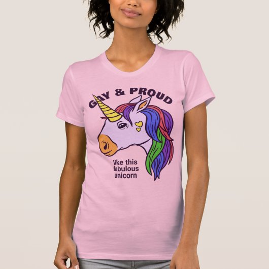 Aangepast tekstgade Unicorn T-Shirt (Voorkant)