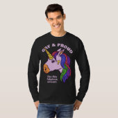 Aangepast tekstgade Unicorn T-Shirt (Voorkant volledig)