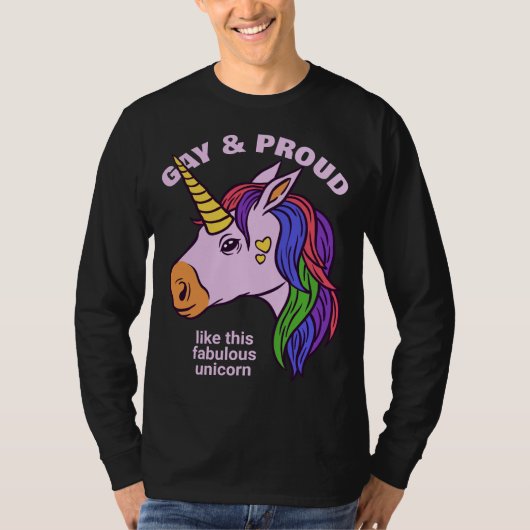 Aangepast tekstgade Unicorn T-Shirt (Voorkant)