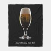 Aangepast tekstglas voor bier fleece deken (Voorkant)