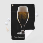 Aangepast tekstglas voor bier golfhanddoek (Insitu)