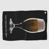 Aangepast tekstglas voor bier golfhanddoek (Horizontaal)
